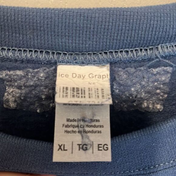 New Have a Nice Day Blue sweatshirt - Picture 4 of 5